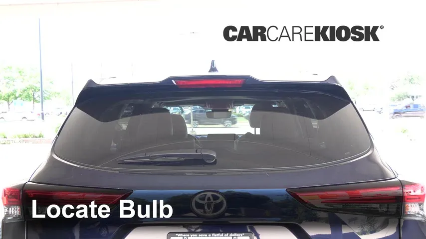 2021 Toyota Highlander XLE 3.5L V6 Éclairage Feu de freinage central (remplacer l'ampoule)